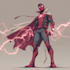 make watercolor super hero couple portrait art