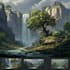 draw fantasy, post apocalyptic, background or concept art