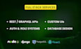 do custom website development full stack frontend and backend