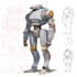 create an mecha robot character sheet design