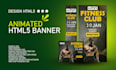 design animated HTML5 banner ads for google adwords or adroll