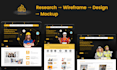 do homepage design with modern layout and website mockup