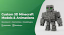 create custom 3d minecraft models and animations with blockbench and mythicmobs