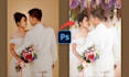 wedding pictures editing, background change, enhance photo
