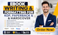book editing, developmental book edit, fiction book, formatting, audio book