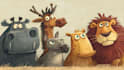 draw an expressive animal cartoon character