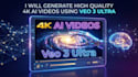 generate high quality 4k ai videos using veo 3 ultra