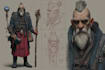 a design sci fi character illustration or sci fi character