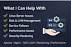 do linux server administration, troubleshooting and support
