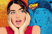 draw pop art in retro comic style