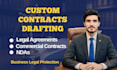 draft enforceable business contracts, ndas and legal agreements
