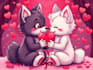 draw valentine furry ych art