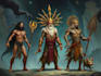 characters desing prehispnic and mythology