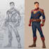 illustrate superhero character art