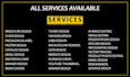 do professional graphic design services, print, visual, marketing, web designs