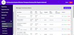 build an inventory management system with reports and role