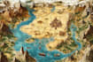 draw fantasy map illustration