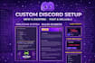 setup professional custom discord server for any community