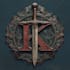 do medieval fantasy game, rpg, mmo game logo