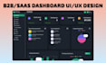 create professional saas admin panel UI UX design