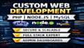 create a secure custom web system with PHP, nodejs, and mysql