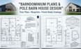 draw barndominium plans and pole barn house plan as your architect