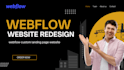 redesign webflow website, responsive webflow, animation webflow redesign