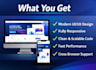 build a modern, responsive frontend website and landing page