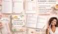 design digital journal planner hyperlinked etsy digital product journal design