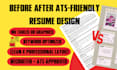 write an ats optimized resume in ms word or google docs
