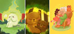 create whimsy digital illustrations for children books