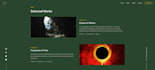 design a cinematic photography website portfolio for filmmakers