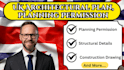 do uk architectural plan, planning permission, structural details, building regs