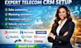setup telecom CRM amdocs netcracker comarch avoira vtiger kustomer pega ciena