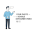 create a talking doodle explainer video using your real photo