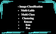 do image classification, clustering, data science, ai python