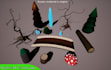 create stylised hand painted game assets and packs