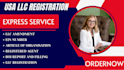 us llc formation, ein registration, and USA business bank account setup service