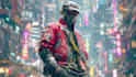 illustrate you as a cyberpunk style character