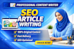 write SEO optimised articles and plagarisiom free