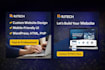 design and develop a modern website using wordpress