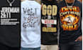 design bulk modern christian, jesus,faith t shirts for pod