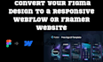 do webflow website, framer website, figma to webflow framer landing page