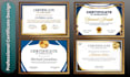 design professional diploma and certificate templates