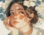 draw a watercolor portrait illustration