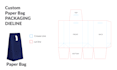 design custom packaging dieline, box