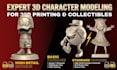 convert your 2d image into 3d stl file for 3d printing