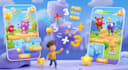 develop an educational math adventure game for kids with interactive puzzles