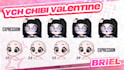 custom ych chibi valentine emotes