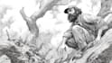 create free hand illustration fantasy with pen and ink
